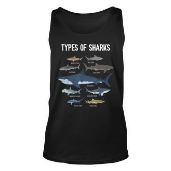 Shark Lover Types Of Sharks Kinds Of Sharks Shark Tank Top - Seseable