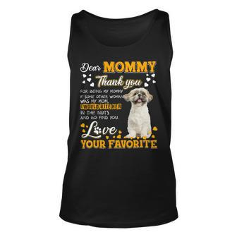 Shih Tzu Dear Mommy Thank You For Being My Mommy Unisex Tank Top - Monsterry DE