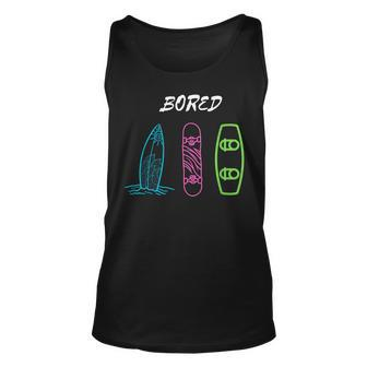 Show Your Love For Skateboarding Wakeboarding And Surfing Unisex Tank Top - Seseable