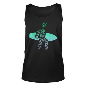Silhouette Surf Icons For Surfer Surf Boys Surfing Tank Top - Monsterry UK