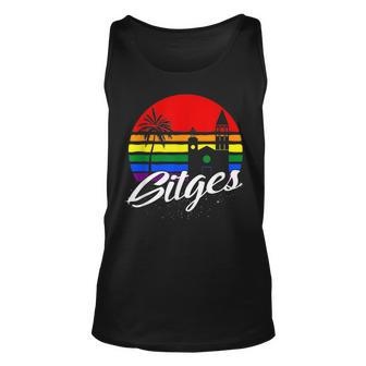 Sitges Gay Pride Vacation T Unisex Tank Top | Mazezy