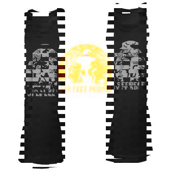 Six Feet People Scary Halloween Cat Distancing Kitten Joke Unisex Tank Top | Mazezy