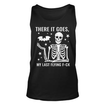 Skeleton There It Goes My Last Flying F-Ck Tank Top - Seseable