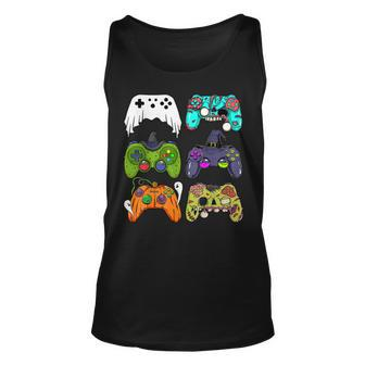 Skeleton Zombie Gaming Controllers Halloween For Gamer Boys Tank Top | Mazezy UK