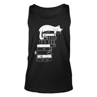 Sleep Cats Book Repeat Cat Book Lovers Reading Book Reading Tank Top | Mazezy