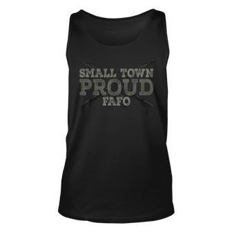 Small Town Proud Fafo Vintage Unisex Tank Top | Mazezy