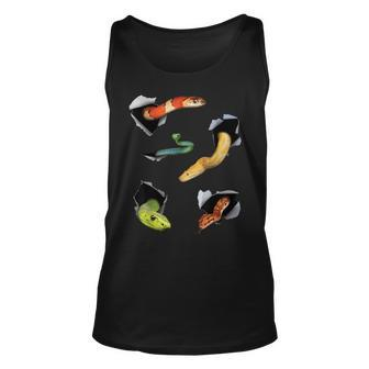 Snake Lover Different Snakes Reptile Lover Snake Tank Top | Mazezy