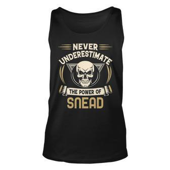 Snead Name Gift Never Underestimate The Power Of Snead Unisex Tank Top - Seseable