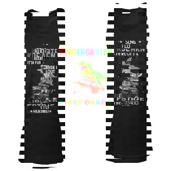 So Long Kindergarten Graduation Class 2023 Graduate Dinosaur Tank Top | Mazezy