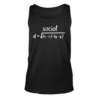Social Distance Formula Math Physics Square Root Math Tank Top | Mazezy