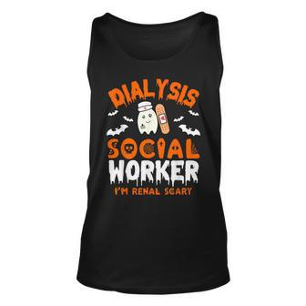 Social Work Dialysis Halloween Dialysis Social Worker Tank Top - Thegiftio UK