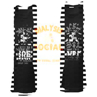 Social Work Dialysis Halloween Dialysis Social Worker Tank Top - Thegiftio
