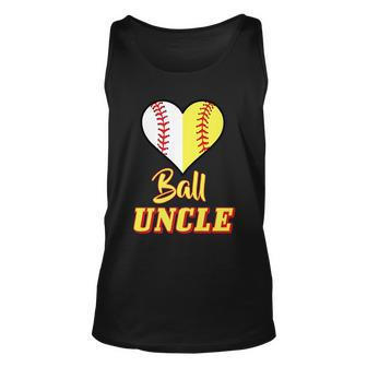 Softball Baseball Uncle Proud Sport Fan Outfit Gift Unisex Tank Top | Mazezy