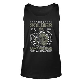 Being A Soldier A Choice Being An Army Veteran An Honor Tank Top | Mazezy CA
