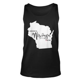 Somebody In Wisconsin Loves Me Unisex Tank Top | Mazezy