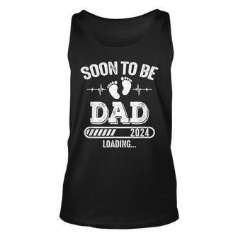Soon To Be Dad 2024 Loading For Pregnancy Announcement Tank Top - Monsterry