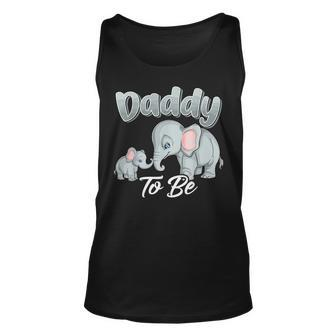 Soon Daddy To Be Elephants For Baby Shower Gender Reveal Men Unisex Tank Top - Monsterry UK