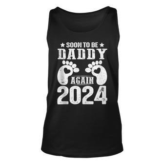 Soon To Be Dad Daddy Again 2024 Unisex Tank Top | Mazezy