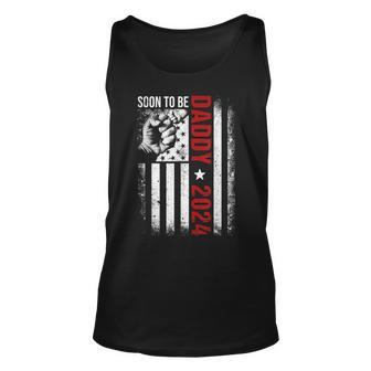 Soon To Be Daddy Est 2024 New Dad Pregnancy Fathers Day Unisex Tank Top - Thegiftio UK