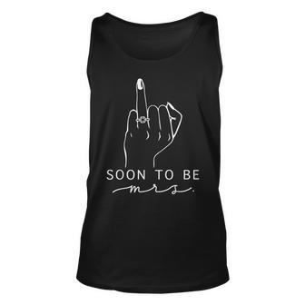 Soon To Be Mrs Bachelorette Party Engaged Ring Finger Unisex Tank Top - Monsterry UK