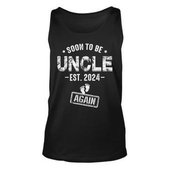 Soon To Be Uncle Again Promoted To Uncle Again 2024 Tank Top - Thegiftio UK