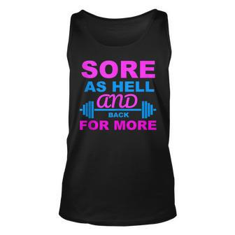 Sore As Hell And Back For More Unisex Tank Top - Thegiftio UK