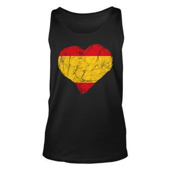 Spain Spanish Pride Espana Heart Spanish Flag Spanish Roots Tank Top | Mazezy
