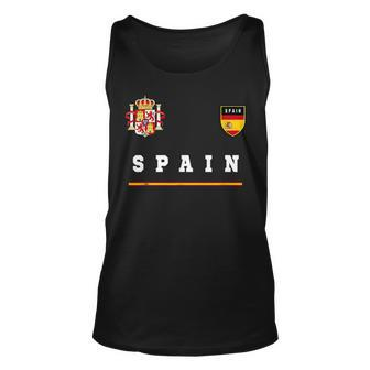 Spain SportSoccer Jersey Flag Football Madrid Unisex Tank Top | Mazezy