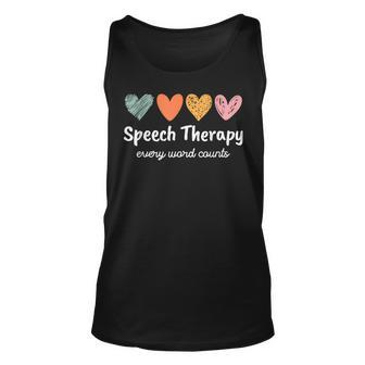 Speech Therapy Speech Language Pathologist Cute Tank Top - Seseable