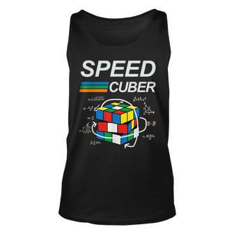 Speed Cuber Competitive Puzzle Speedcubing Players Tank Top - Seseable