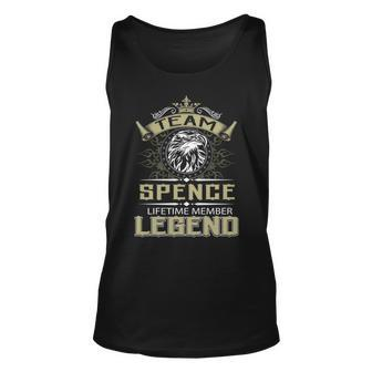 Spence Name Gift Team Spence Lifetime Member Legend Unisex Tank Top - Seseable