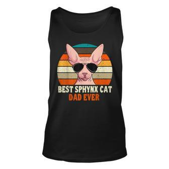 Sphynx Cat Dad Owner Breeder Hairless Pet Lover Fathers Day Unisex Tank Top | Mazezy