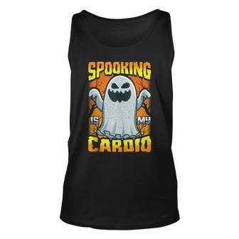 Spooking Is My Cardio Halloween Workout Gym Fitness Exercise Exercise Tank Top | Mazezy