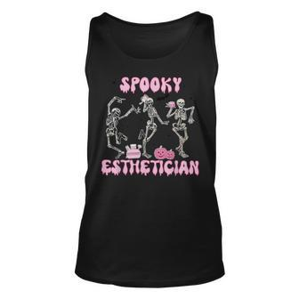 Spooky Esthetician Halloween Skeleton Skin Therapist Case Tank Top - Seseable