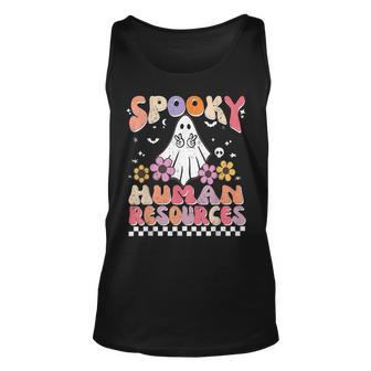 Spooky Human Resource Boo Crew Halloween Matching Hr Manager Tank Top | Mazezy