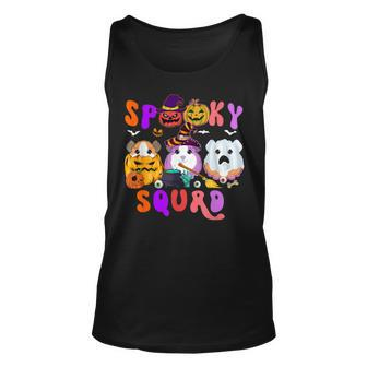 Spooky Squad Three Halloween Guinea Pigs As Witch Boo Tank Top - Monsterry DE