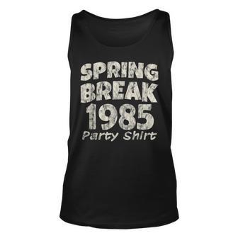 Spring Break Party 1985 Partying Vintage Unisex Tank Top | Mazezy