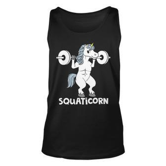 Squaitcorn Fitness Sport Bodybuilding Unicorn Squad Unisex Tank Top - Monsterry UK