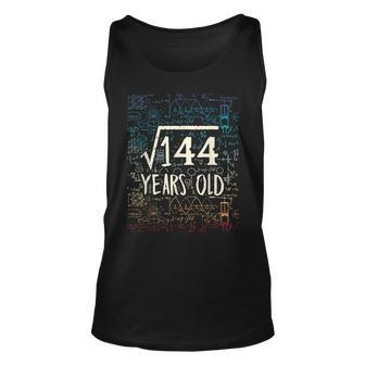 Square Root Of 144 12Th Birthday 12 Years Old Math Geek Math Tank Top | Mazezy