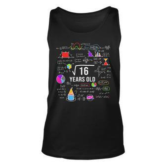 Square Root Of 16 4Th Birthday 4 Year Old Math Lover Math Tank Top | Mazezy