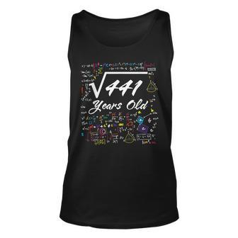 Square Root Of 441 21St Birthday 21 Years Old Math Birthday Math Tank Top | Mazezy