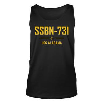 Ssbn731 Uss Alabama Unisex Tank Top - Thegiftio UK