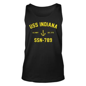 Ssn789 Uss Indiana Unisex Tank Top | Mazezy