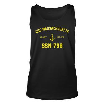 Ssn798 Uss Massachusetts Unisex Tank Top | Mazezy