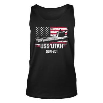 Ssn801 Uss Utah Unisex Tank Top - Thegiftio UK