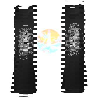 St Augustine Lighthouse Florida Retro Sunset Palm Trees Unisex Tank Top | Mazezy