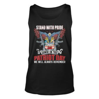 Stand With Pride And Honor - Patriot Day 911 Unisex Tank Top | Mazezy
