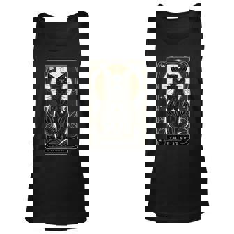 Star Cat Tarot Card Graphic For Tarot Cat Lovers Unisex Tank Top - Thegiftio UK