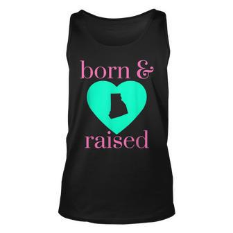 State Of Rhode Island Pride Born & Raised Home Simply Trendy Tank Top | Mazezy