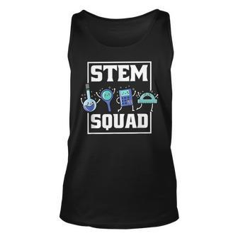 Stem Squad Science Technology Engineering Math Team Unisex Tank Top | Mazezy
